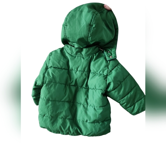 Euc winter coat size 6-12 month old navy - Picture 2 of 3